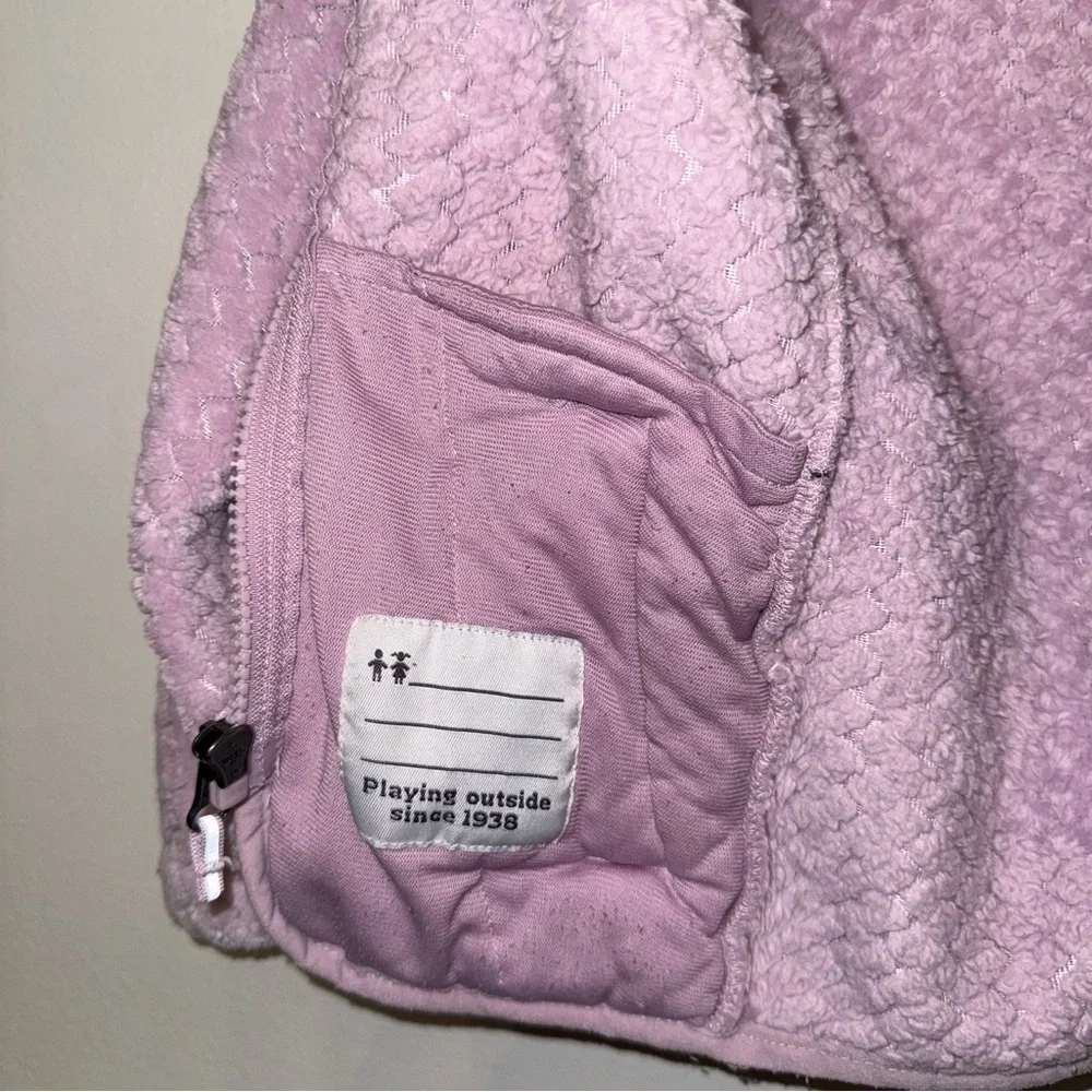 Columbia Girls XXS Lavender Purple‎ Textured High Pile Fleece Full Zip Jacket